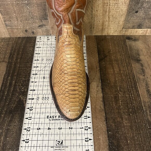 Dan Post Vintage Snakeskin Western Cowboy Boots Mens 10 D - Picture 7 of 12